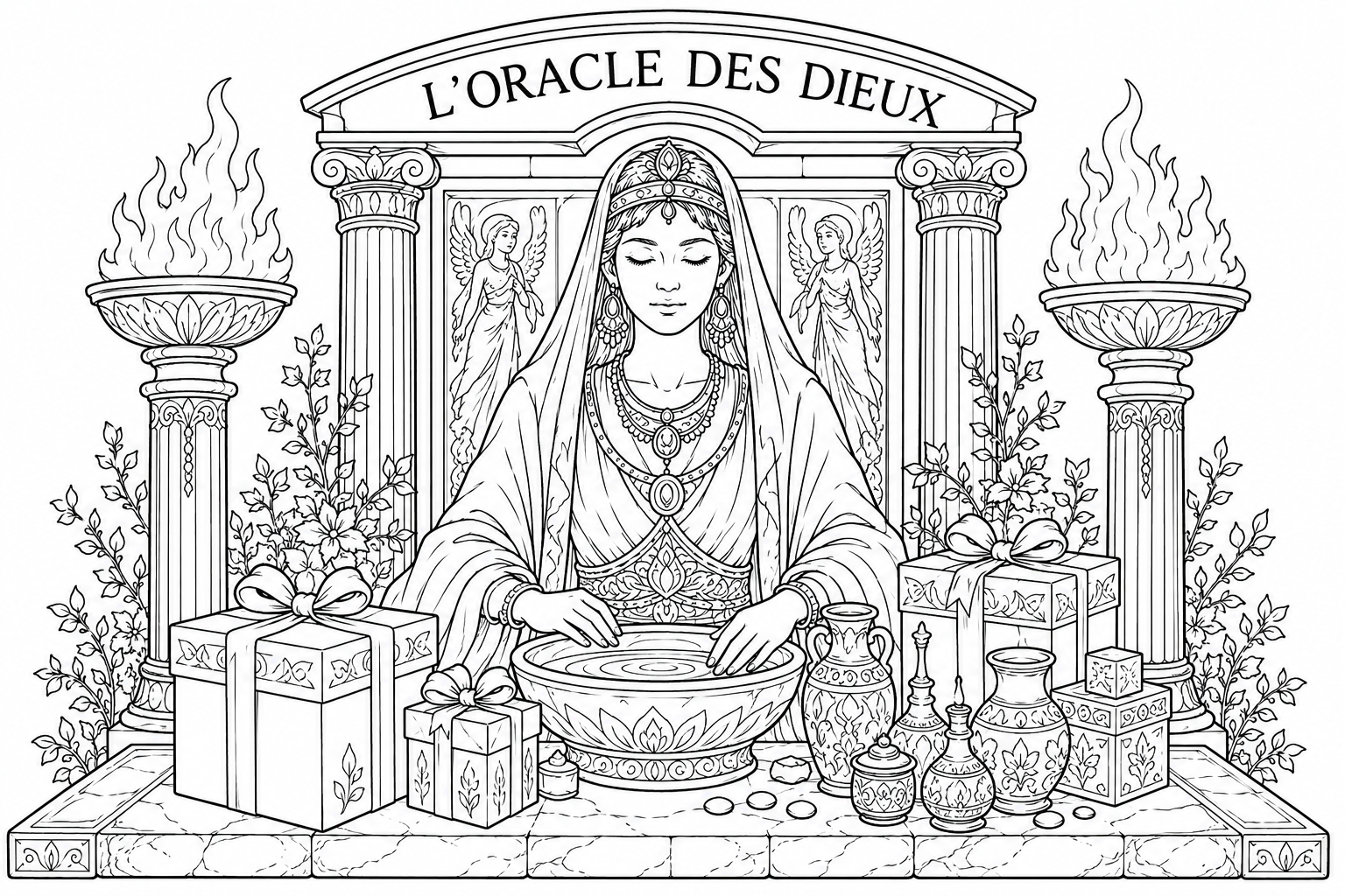 fete-anniversaire-mythologies-monde-oracle-coloriage