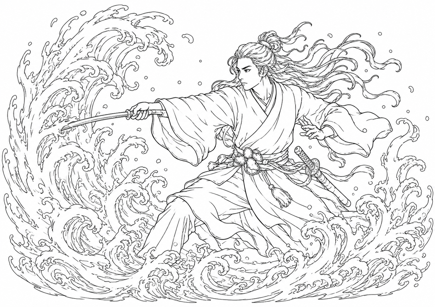 fete-anniversaire-mythologies-monde-susanoo-coloriage
